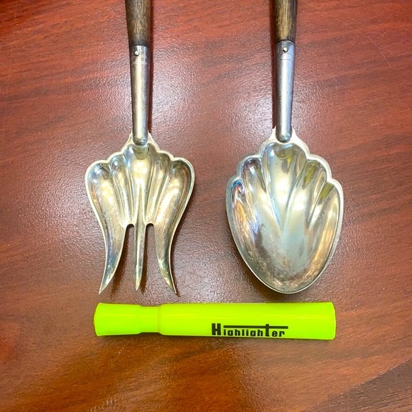 Marked Nickel-Silver Serving Set - Picture 16 of 16